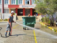 Yeni öğretim yılında Alanya belediyesinden okullara temizlik hizmeti