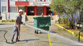 Yeni öğretim yılında Alanya belediyesinden okullara temizlik hizmeti