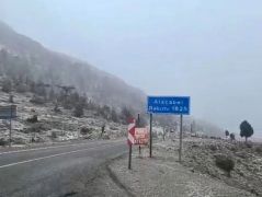 Alanya-Konya Yolunda Her Yer Bembeyaz Oldu!